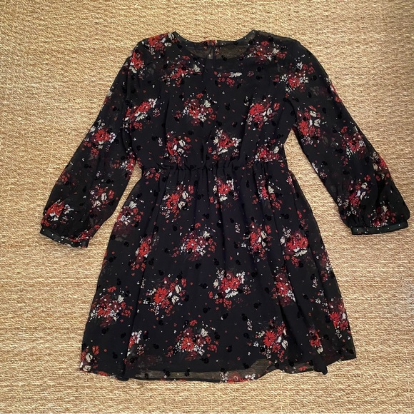 Zara floral and lace black dress size medium - Picture 5 of 5